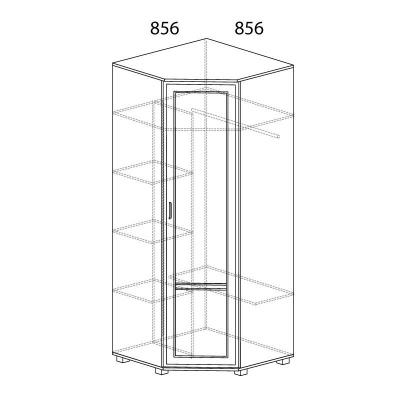 Шкаф угловой Белла №243